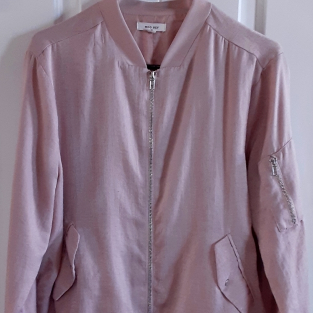 Mod Ref, Pale Pink, Polyester, Full Zipper Baseba… - image 3